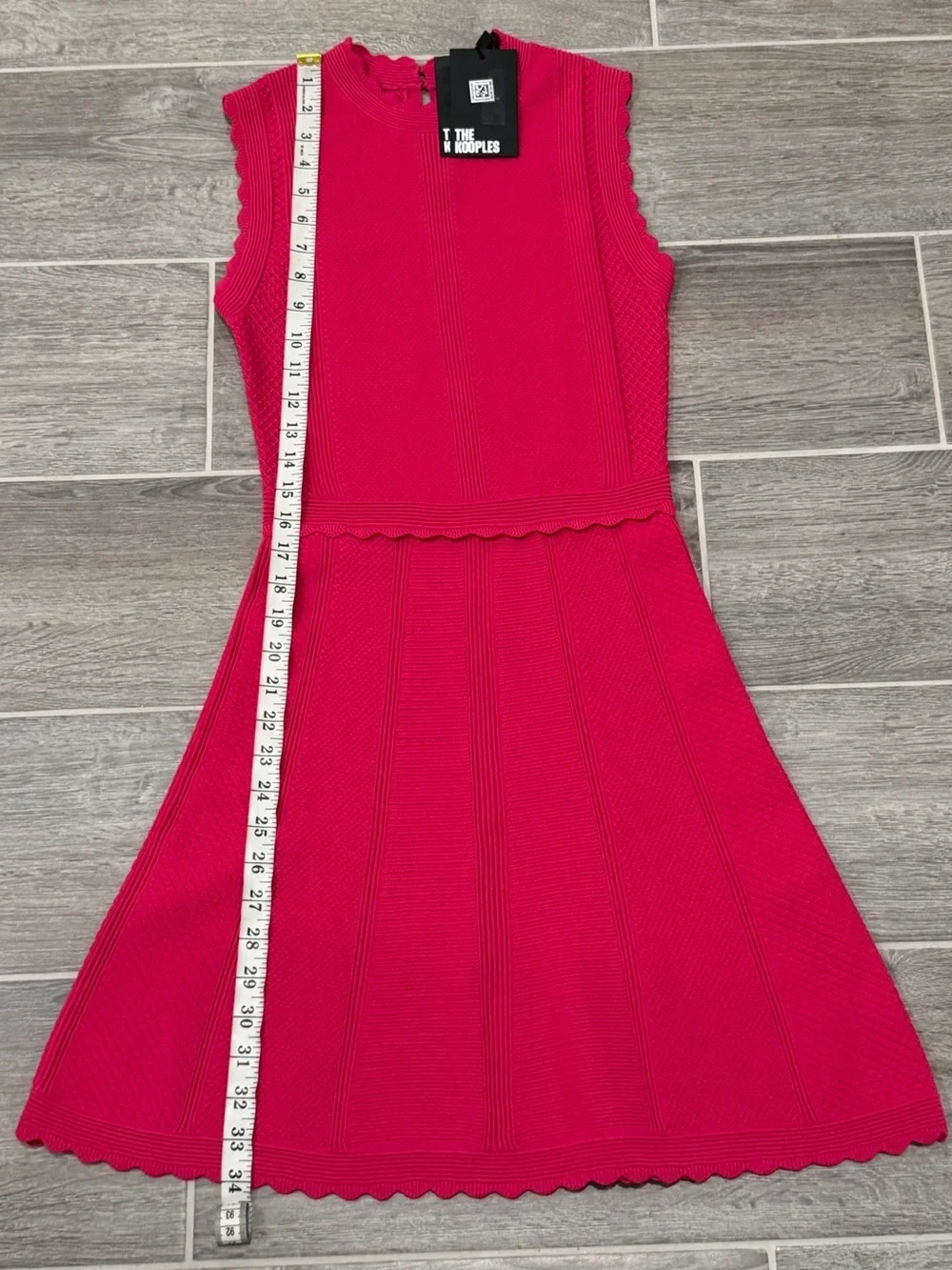 NWT! The Kooples Pink Mock Neck Knit Mini Dress. Size Medium.